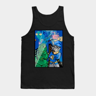 Sly Cooper and the Gang Featuring Godzilla Tank Top